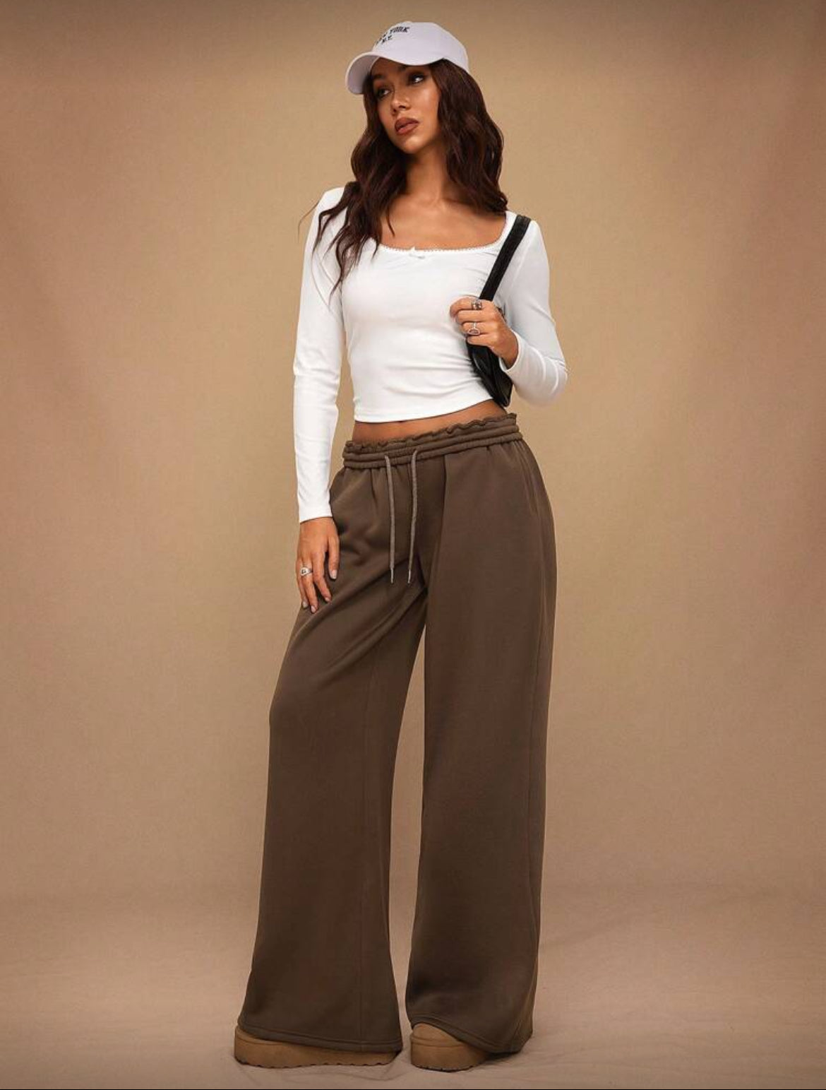 Remi Oversized Sweatpants Brown