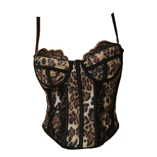 Lea Leopard Print Corset