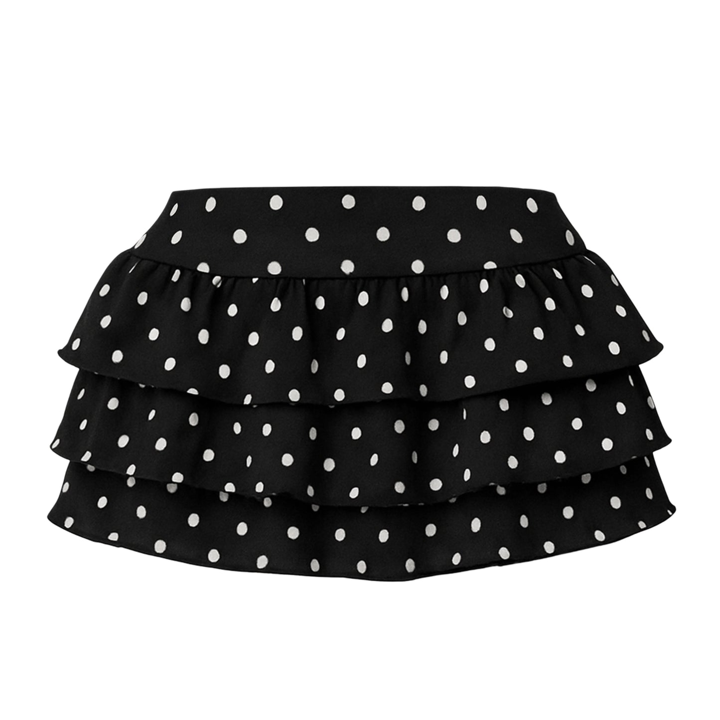 Amaya Polka Dot Skirt Black