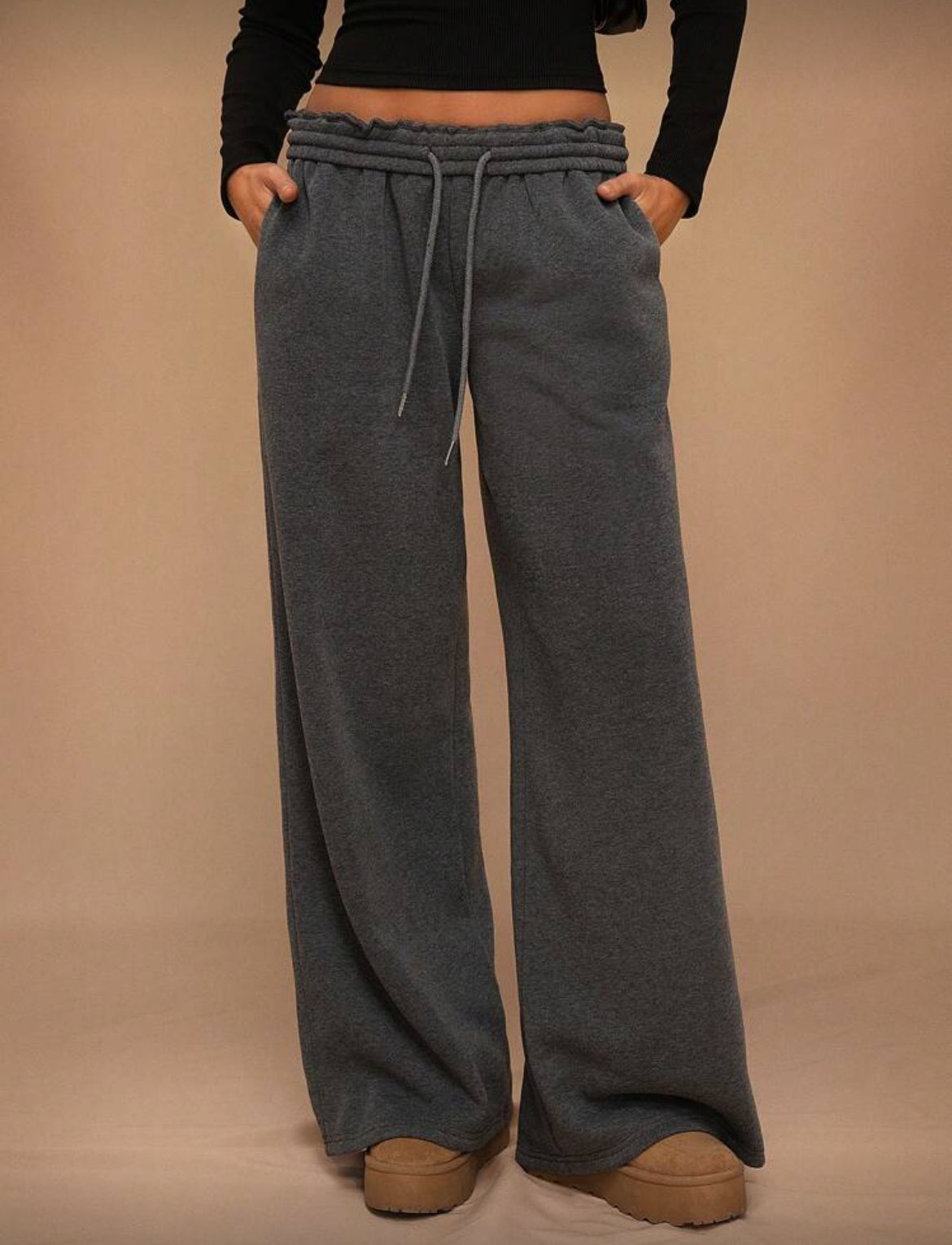 Remi Oversized Sweatpants Dark Gray