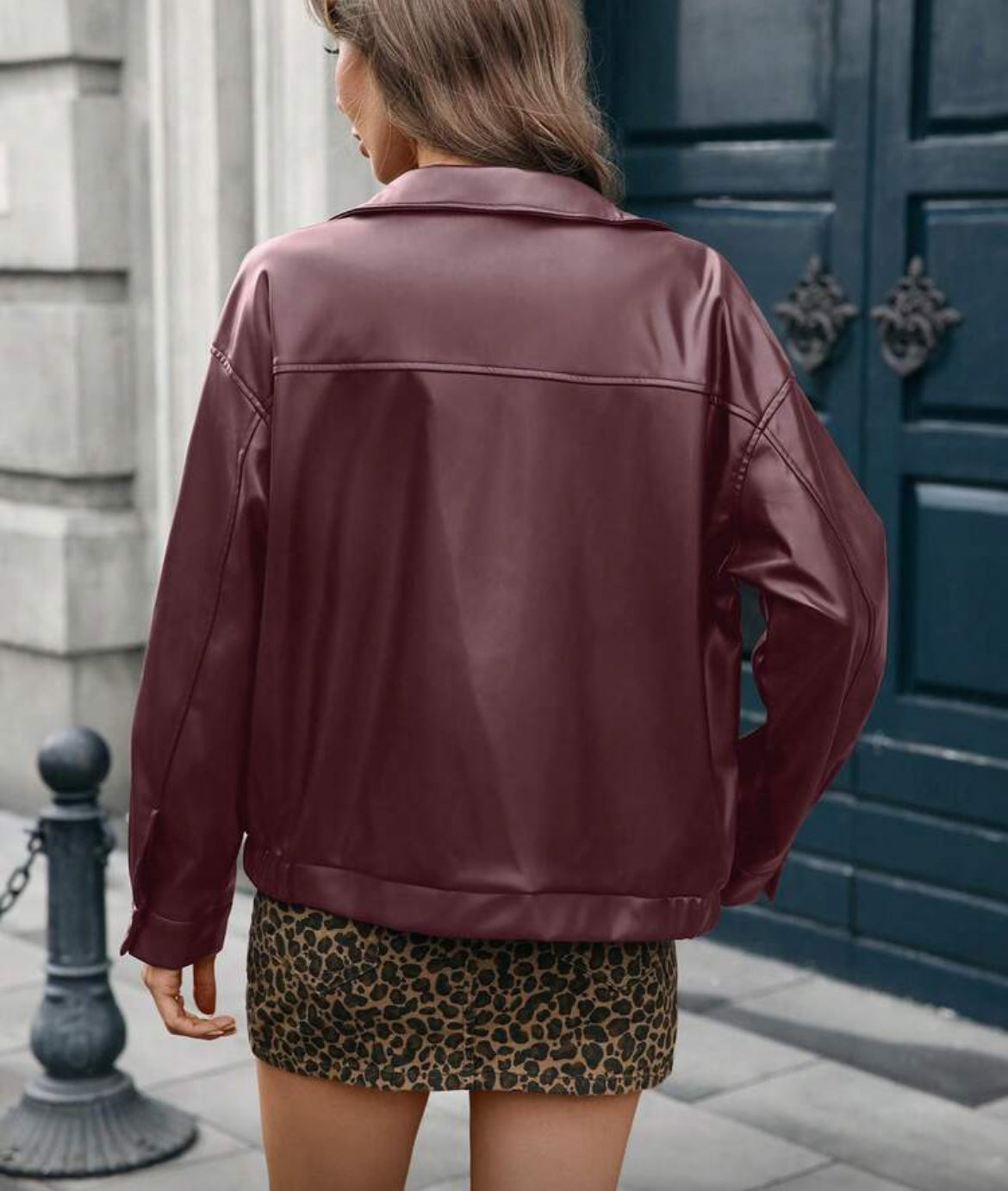 Mira Faux Leather Jacket